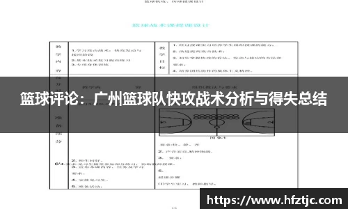 篮球评论：广州篮球队快攻战术分析与得失总结